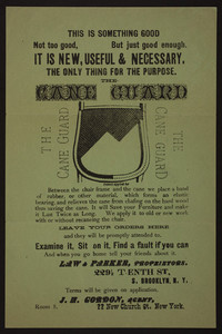 Circular for Law & Parker, cane guard, 229 1/2 Tenth Street, South Brooklyn, New York, New York, undated