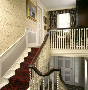 Stair hall, Codman House, Lincoln, Mass.