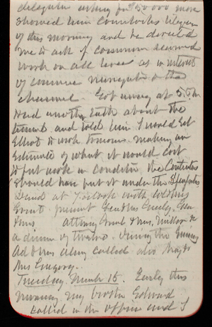 Thomas Lincoln Casey Notebook, February 1890-April 1890, 34, delegation asking for $50,000 more