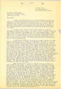 Letter from Frank Cox to Mark H. McCormack
