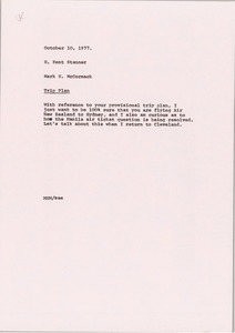 Memorandum from Mark H. McCormack to H. Kent Stanner