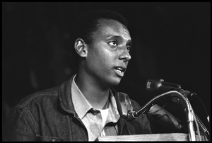 Stokely Carmichael speaking at the Youth, Non-Violence, and Social Change conference, Howard University