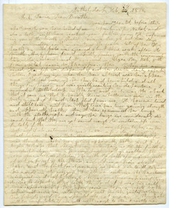 Letter from Aldin Grout to Elnathan Davis