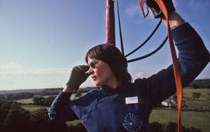 Gail Roy flying her hot air balloon