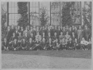 Class of 1911 in front of the old chapel