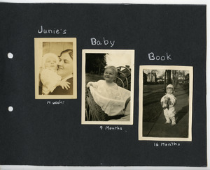 Junie's baby book