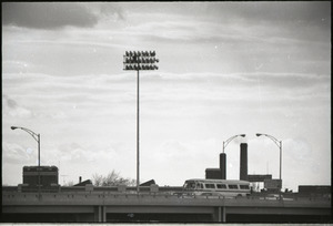 Views of Boston: light standards from Storrow Drive (at Fenway Park?)