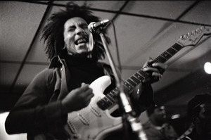 Bob Marley and the Wailers at Paul's Mall: Marley with guitar