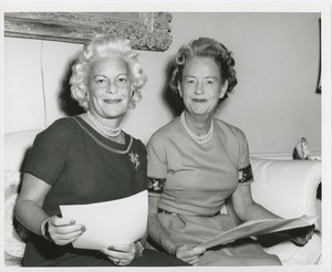 Mrs. H. Lawrence Bogert, Jr. and unidentified woman