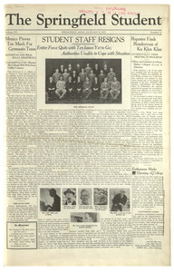 The Springfield Student (vol. 15, no. 12) January 09, 1925