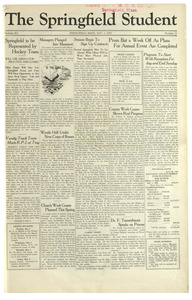 The Springfield Student (vol. 15, no. 25) May 1, 1925