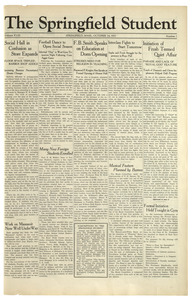 The Springfield Student (vol. 18, no. 2) October 14, 1927