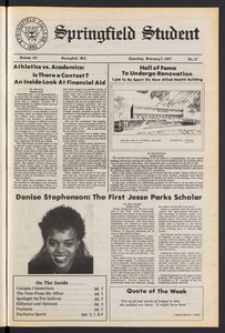 The Springfield Student (vol. 101, no. 15) Feb. 5, 1987