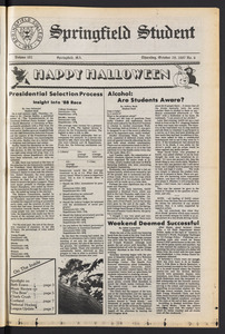 The Springfield Student (vol. 102, no. 6) Oct. 29, 1987