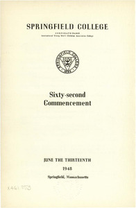 Springfield College Commencement Program (1948)