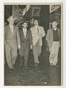 Roy Holmes, Mae Morris, Gord Gillespie and Leslie Judd (Sept. 1956)