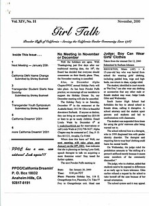 Girl Talk, Vol. 14 No.11 (November, 2000)