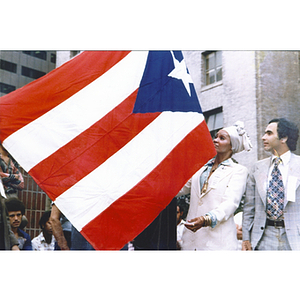 Raising of the Puerto Rican flag at Boston City Hall