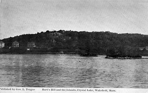 Hart's Hill and the islands Crystal Lake, Wakefield, Mass.