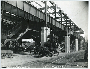 Forest Hills Square, east side of station