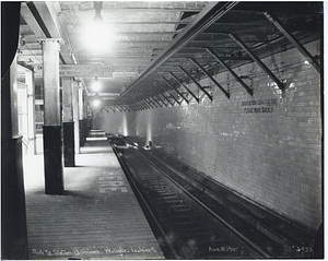 Park Street Station, west track looking south