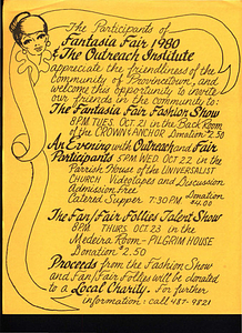 Fantasia Fair Invitation to the Public (1980)