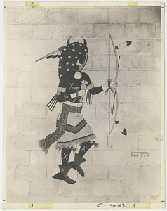 Wo Peen's Painting of Sun-Buffalo Dancer (Man)