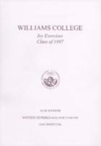 Program for Williams College's Ivy Exercises, 1997
