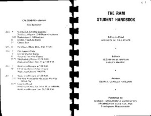 Freshman Student Handbook 1968-69