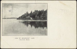 View of Monpenset (Monponsett) Lake, Halifax, Massachusetts