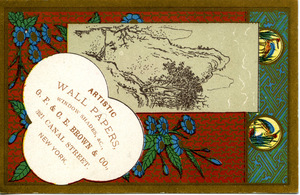 Artistic wall papers, window shades, &c., G. F. & C. E. Brown & Co.