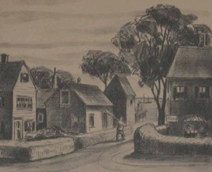 "Road to the Bay, Provincetown" John W. Gregory (1903-1992)