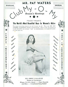 Mr. Pat Waters Club My-O-My Proudly Presents The World's Most Beautiful Boys in Women's Attire (7)