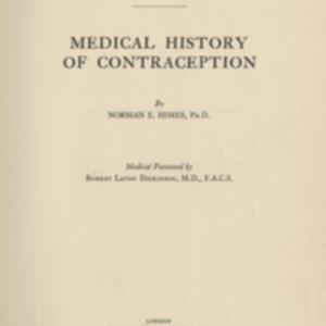 Medical history of contraception