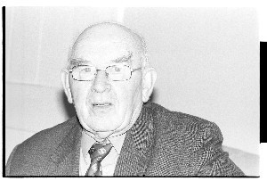 Paddy Joe Mc Clean, alleged former IRA member from Co Tyrone. He was interned in the 1950s and again in the 1970s. He brought a case against the British Government, for 'torture', to the European Court of Human Rights. He won the case. Alone and with his wife