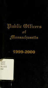 Public officers of the Commonwealth of Massachusetts (1999-2000)