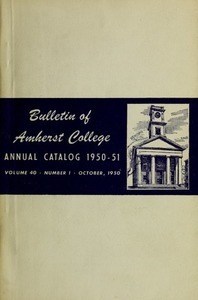 Amherst College Catalog 1950/1951