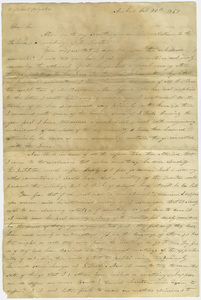 Edward Hitchcock letter to unidentified recipient, 1851 October 20