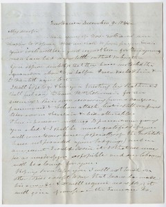 Benjamin Silliman letter to Edward Hitchcock, 1844 December 9