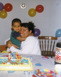 My first birthday with my mother