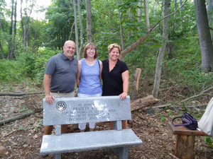 Rotary Club bench dedication--Brad Ford