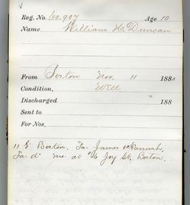 Tewksbury Almshouse Intake Record: Duncan, William H. - Digital ...