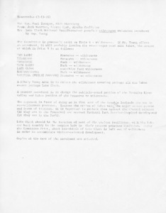 Lake Clark National Park Preserve: possible wilderness reduction amendment by Representative Young