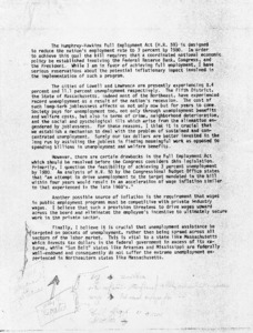 Humphrey-Hawkins Full Employment Act (H. R. 50)