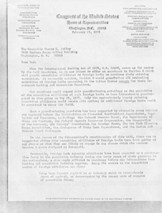 Letter to Thomas L. Ashley, from Paul Tsongas and James M. Hanley