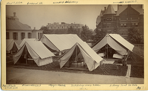 Tent wards on the Northeast section of the Boston City Hospital property