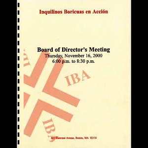 Board of Director's meeting.