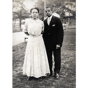 Couples photograph, Charles H. Bruce and young woman