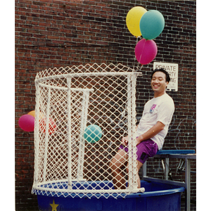 Dunk tank at Recreation Day fair