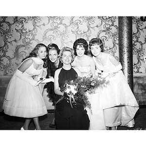 Prom queen and her court, 1962